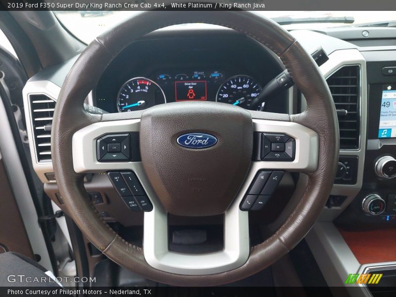  2019 F350 Super Duty King Ranch Crew Cab 4x4 Steering Wheel