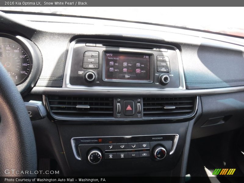 Snow White Pearl / Black 2016 Kia Optima LX