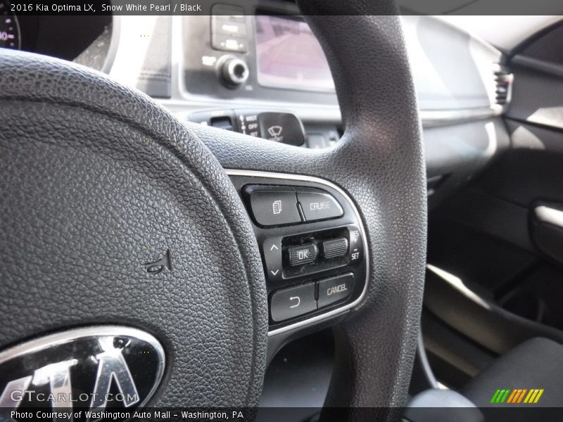 Snow White Pearl / Black 2016 Kia Optima LX