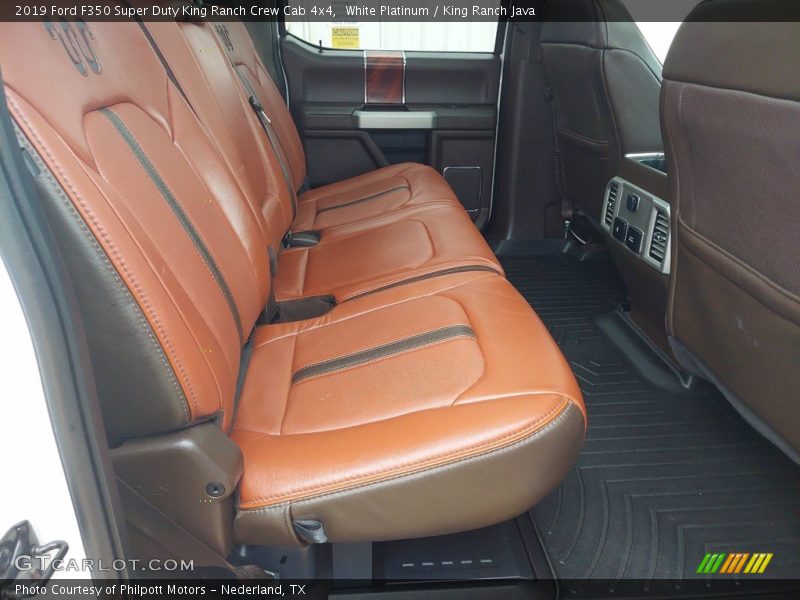 Rear Seat of 2019 F350 Super Duty King Ranch Crew Cab 4x4