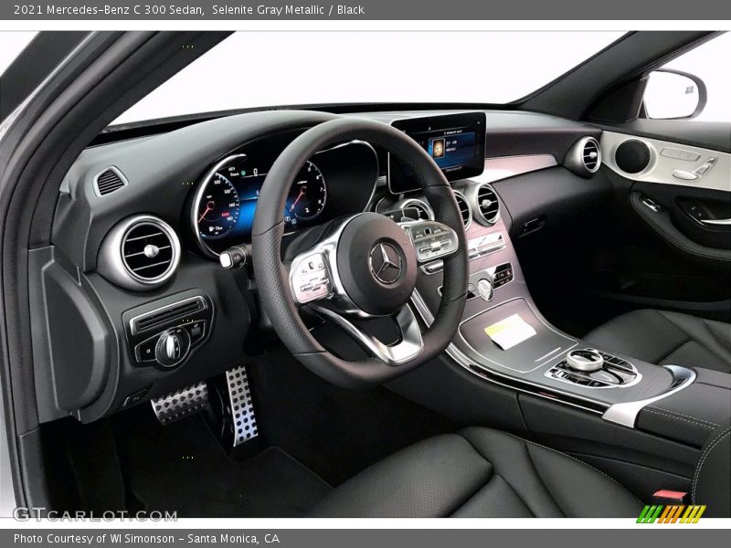 Selenite Gray Metallic / Black 2021 Mercedes-Benz C 300 Sedan