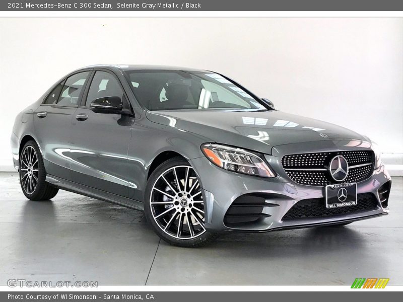 Selenite Gray Metallic / Black 2021 Mercedes-Benz C 300 Sedan