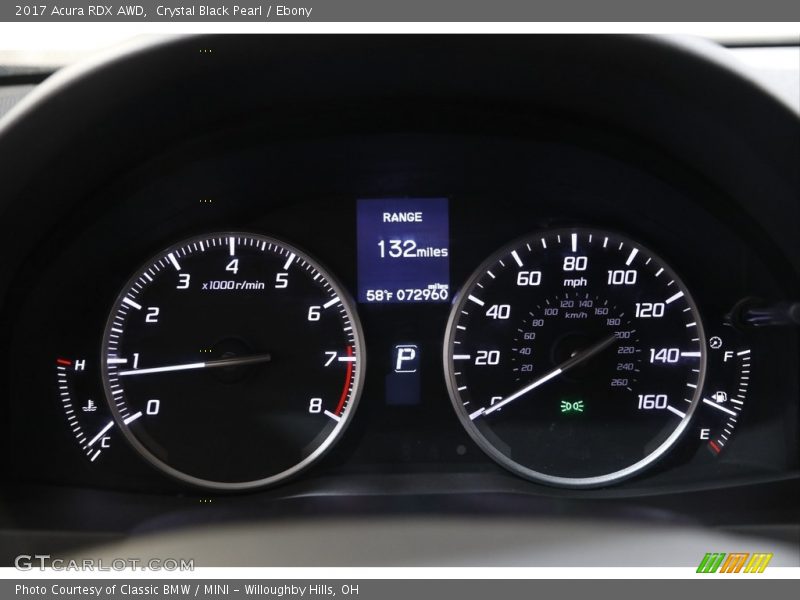 Crystal Black Pearl / Ebony 2017 Acura RDX AWD