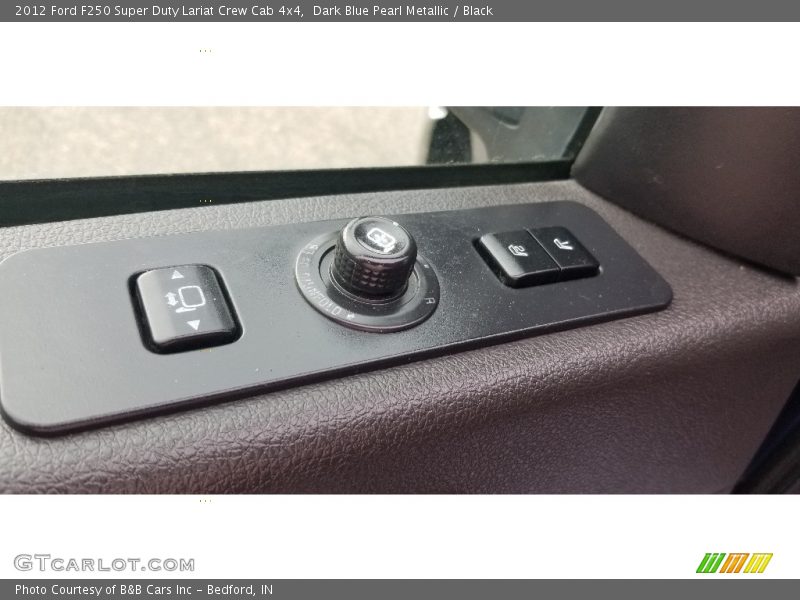Dark Blue Pearl Metallic / Black 2012 Ford F250 Super Duty Lariat Crew Cab 4x4