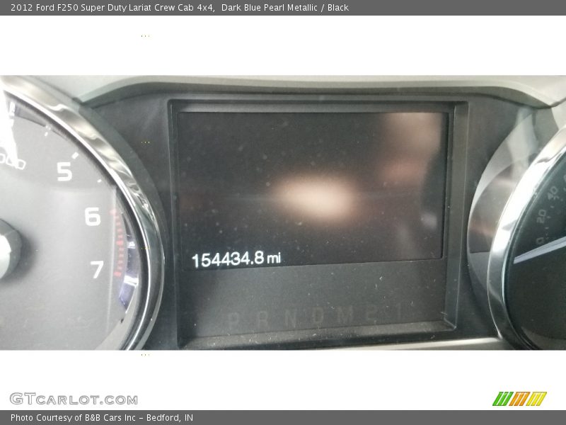 Dark Blue Pearl Metallic / Black 2012 Ford F250 Super Duty Lariat Crew Cab 4x4