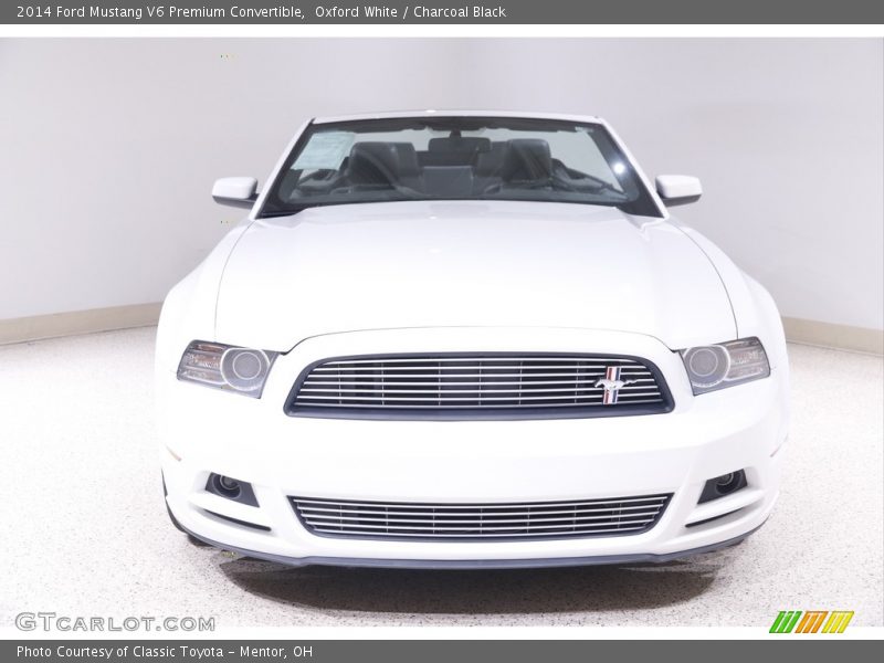 Oxford White / Charcoal Black 2014 Ford Mustang V6 Premium Convertible
