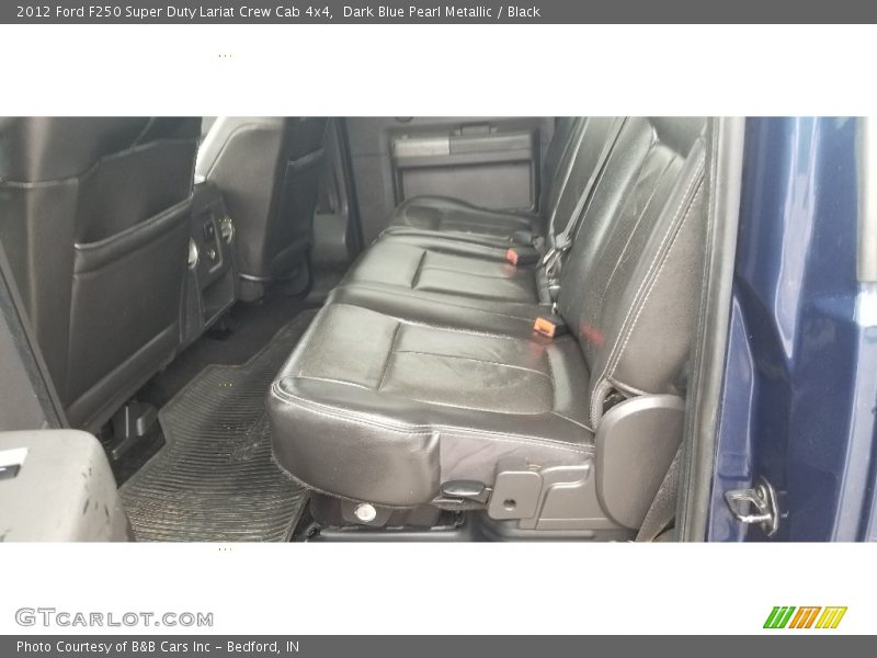 Dark Blue Pearl Metallic / Black 2012 Ford F250 Super Duty Lariat Crew Cab 4x4
