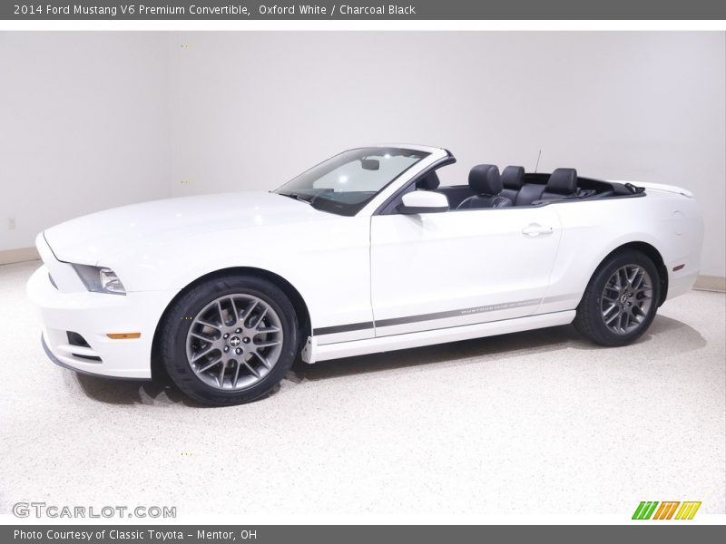 Oxford White / Charcoal Black 2014 Ford Mustang V6 Premium Convertible