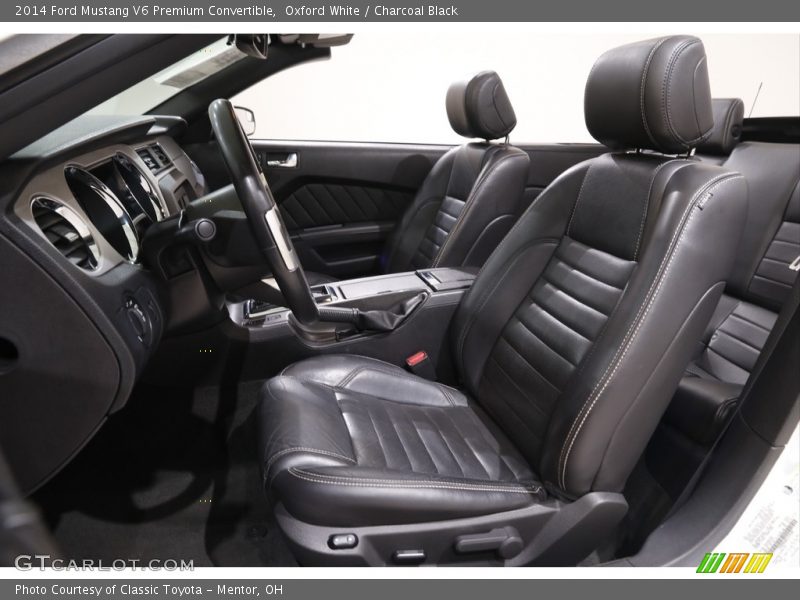 Oxford White / Charcoal Black 2014 Ford Mustang V6 Premium Convertible