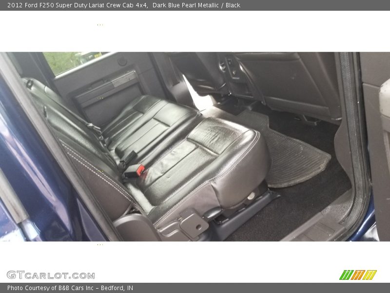 Dark Blue Pearl Metallic / Black 2012 Ford F250 Super Duty Lariat Crew Cab 4x4