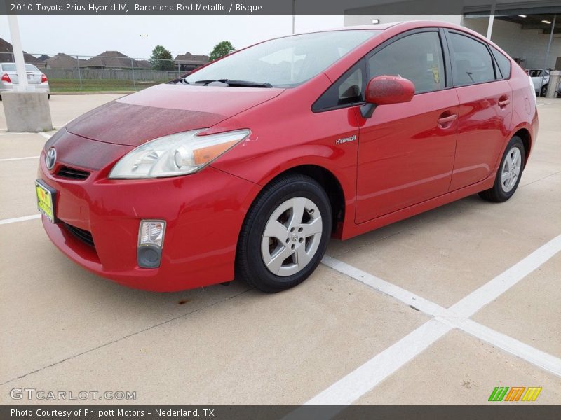 Barcelona Red Metallic / Bisque 2010 Toyota Prius Hybrid IV