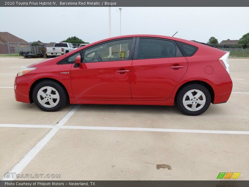 Barcelona Red Metallic / Bisque 2010 Toyota Prius Hybrid IV