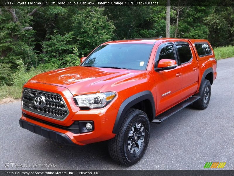 Inferno Orange / TRD Black/Orange 2017 Toyota Tacoma TRD Off Road Double Cab 4x4