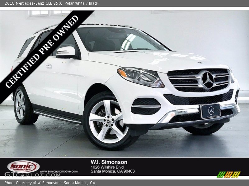 Polar White / Black 2018 Mercedes-Benz GLE 350
