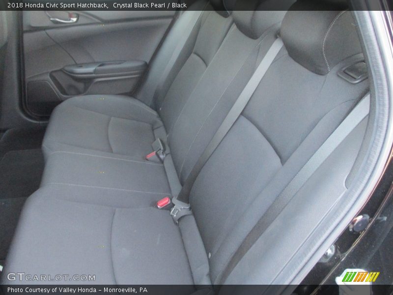 Crystal Black Pearl / Black 2018 Honda Civic Sport Hatchback