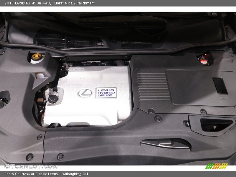  2015 RX 450h AWD Engine - 3.5 Liter Atkinson-Cycle DOHC 24-Valve VVT-i V6 Gasoline/Electric Hybrid