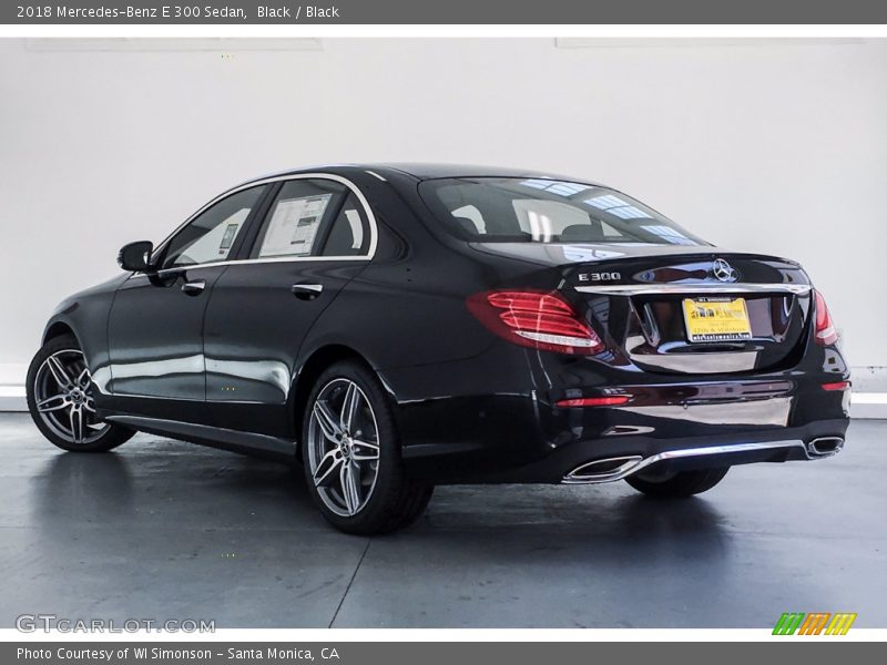 Black / Black 2018 Mercedes-Benz E 300 Sedan