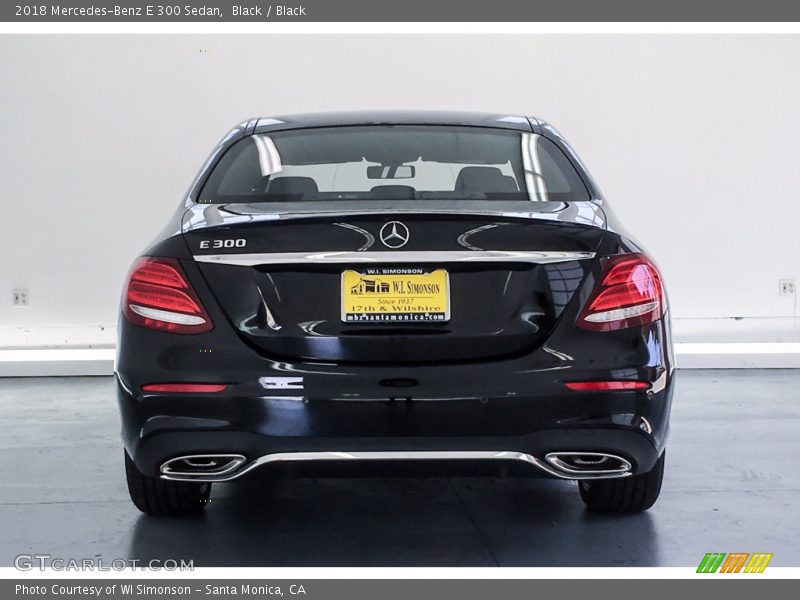 Black / Black 2018 Mercedes-Benz E 300 Sedan