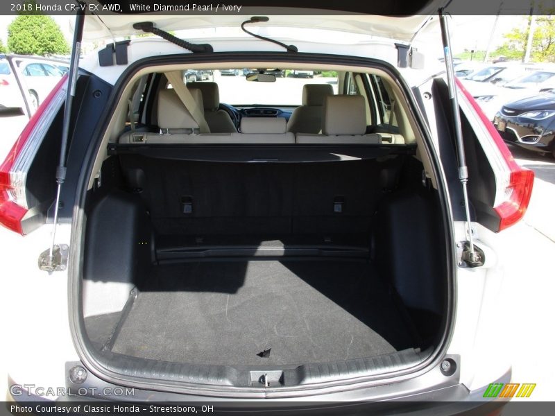 White Diamond Pearl / Ivory 2018 Honda CR-V EX AWD