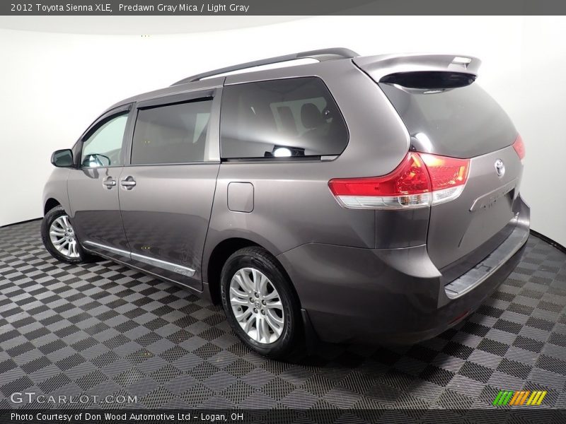 Predawn Gray Mica / Light Gray 2012 Toyota Sienna XLE