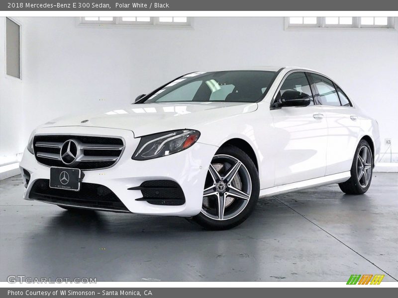 Polar White / Black 2018 Mercedes-Benz E 300 Sedan