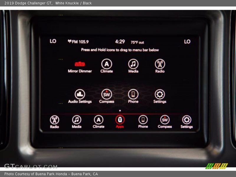 White Knuckle / Black 2019 Dodge Challenger GT