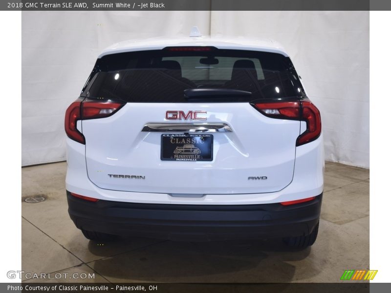 Summit White / ­Jet Black 2018 GMC Terrain SLE AWD