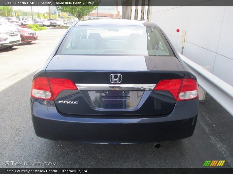 Royal Blue Pearl / Gray 2010 Honda Civic LX Sedan