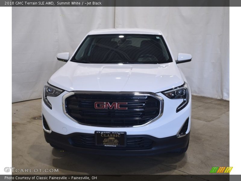 Summit White / ­Jet Black 2018 GMC Terrain SLE AWD