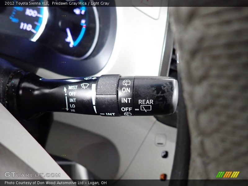 Predawn Gray Mica / Light Gray 2012 Toyota Sienna XLE