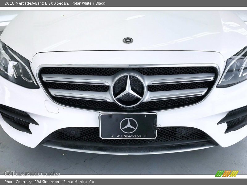 Polar White / Black 2018 Mercedes-Benz E 300 Sedan