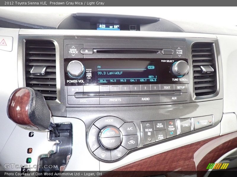 Predawn Gray Mica / Light Gray 2012 Toyota Sienna XLE