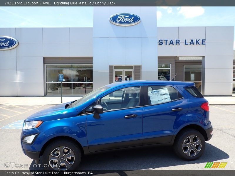 Lightning Blue Metallic / Ebony Black 2021 Ford EcoSport S 4WD