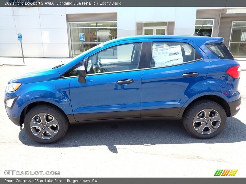 Lightning Blue Metallic / Ebony Black 2021 Ford EcoSport S 4WD