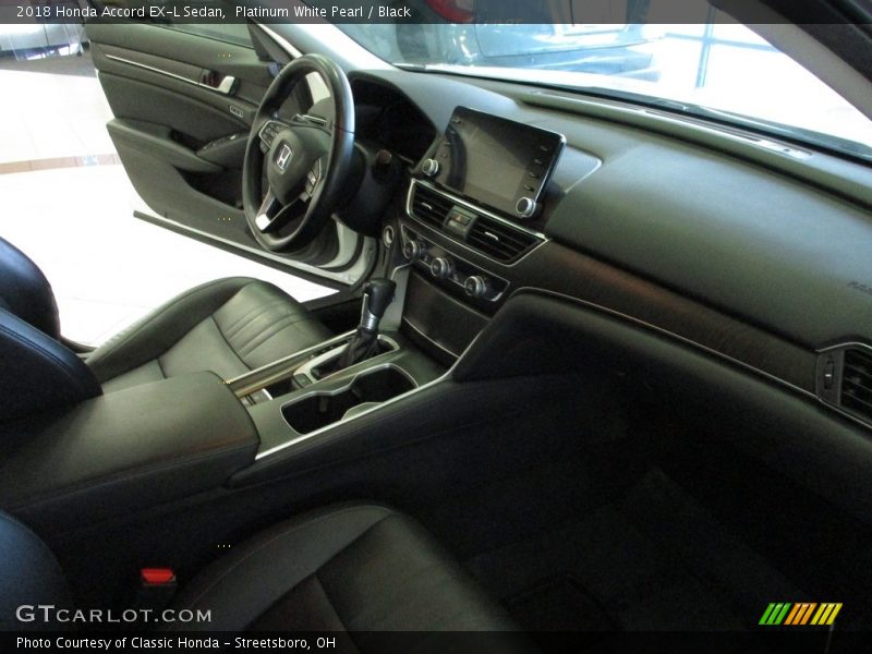 Platinum White Pearl / Black 2018 Honda Accord EX-L Sedan