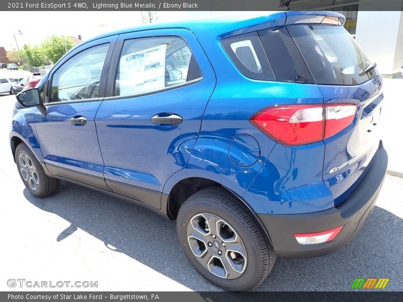 Lightning Blue Metallic / Ebony Black 2021 Ford EcoSport S 4WD