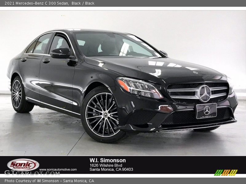 Black / Black 2021 Mercedes-Benz C 300 Sedan