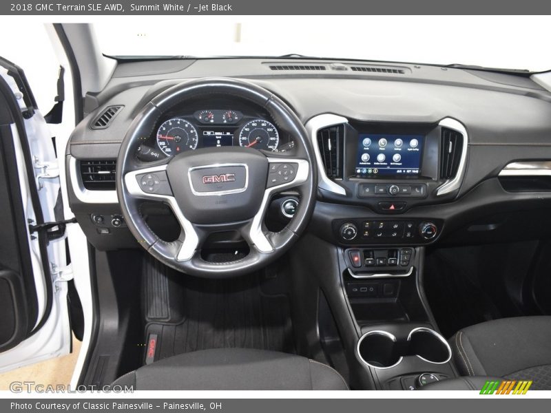 Summit White / ­Jet Black 2018 GMC Terrain SLE AWD