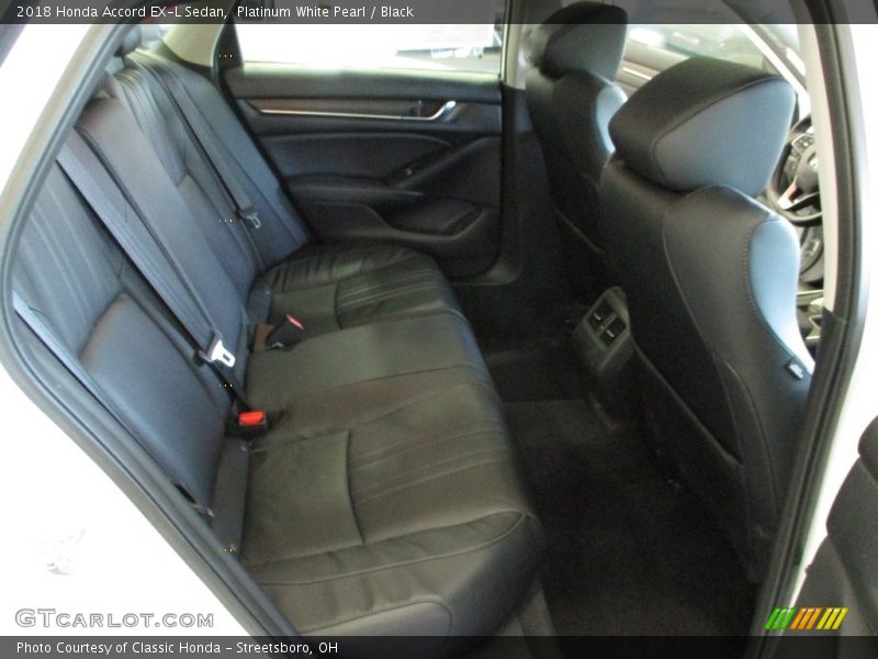 Platinum White Pearl / Black 2018 Honda Accord EX-L Sedan