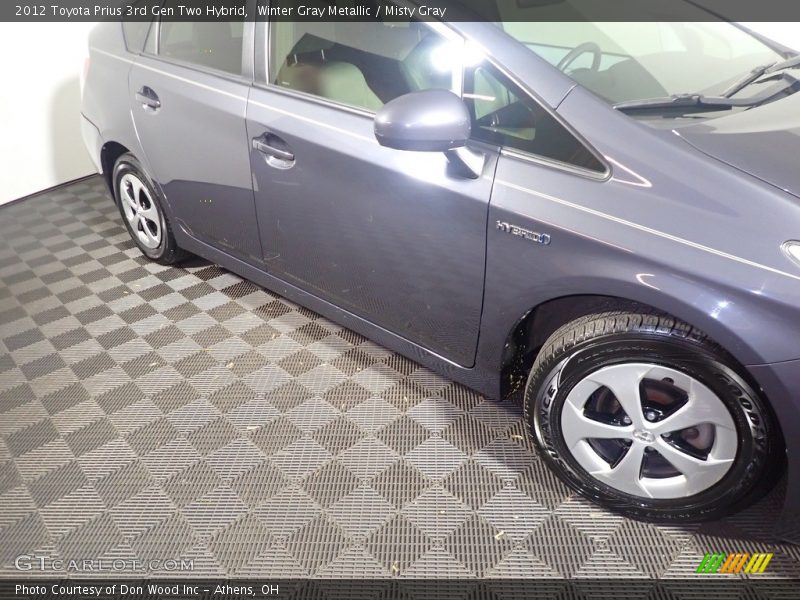Winter Gray Metallic / Misty Gray 2012 Toyota Prius 3rd Gen Two Hybrid