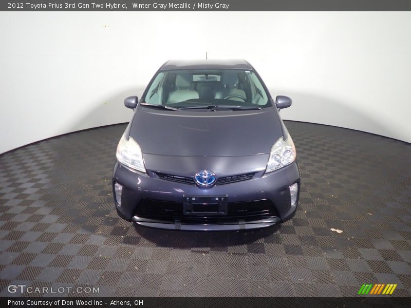 Winter Gray Metallic / Misty Gray 2012 Toyota Prius 3rd Gen Two Hybrid