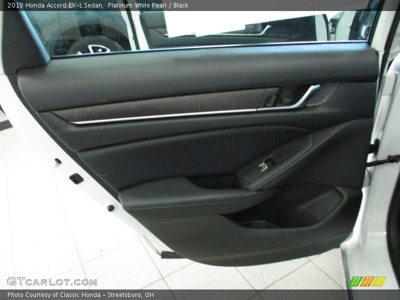Platinum White Pearl / Black 2018 Honda Accord EX-L Sedan