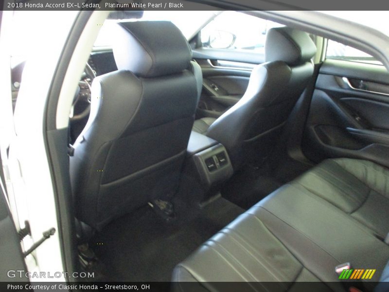 Platinum White Pearl / Black 2018 Honda Accord EX-L Sedan