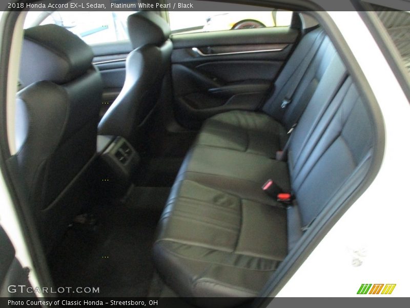 Platinum White Pearl / Black 2018 Honda Accord EX-L Sedan