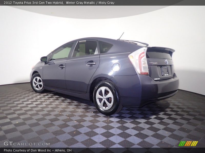 Winter Gray Metallic / Misty Gray 2012 Toyota Prius 3rd Gen Two Hybrid