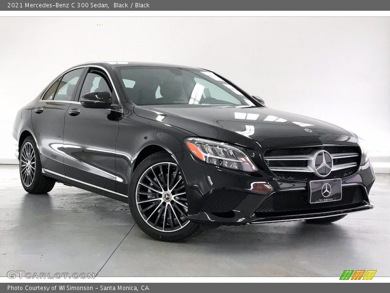 Black / Black 2021 Mercedes-Benz C 300 Sedan