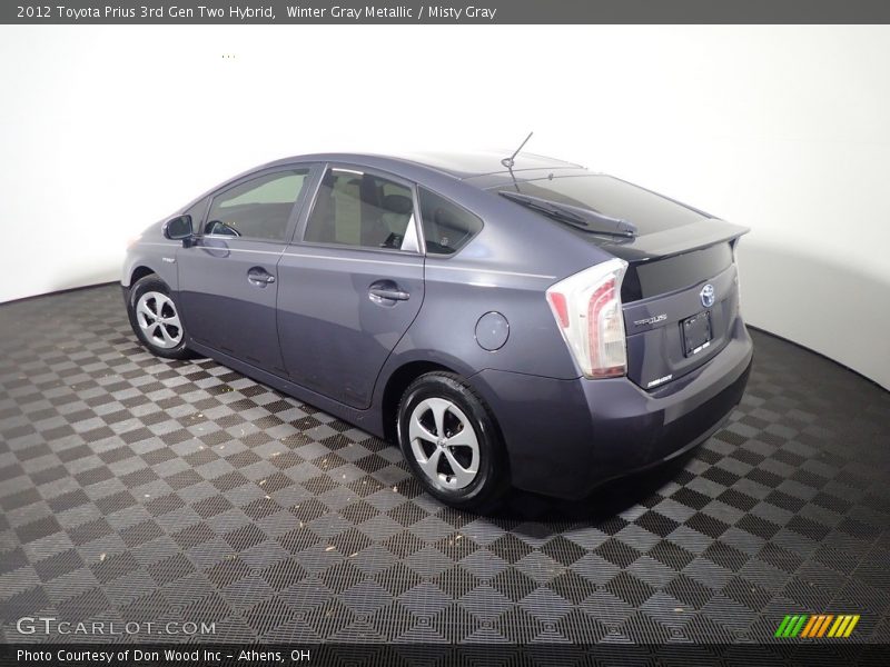 Winter Gray Metallic / Misty Gray 2012 Toyota Prius 3rd Gen Two Hybrid