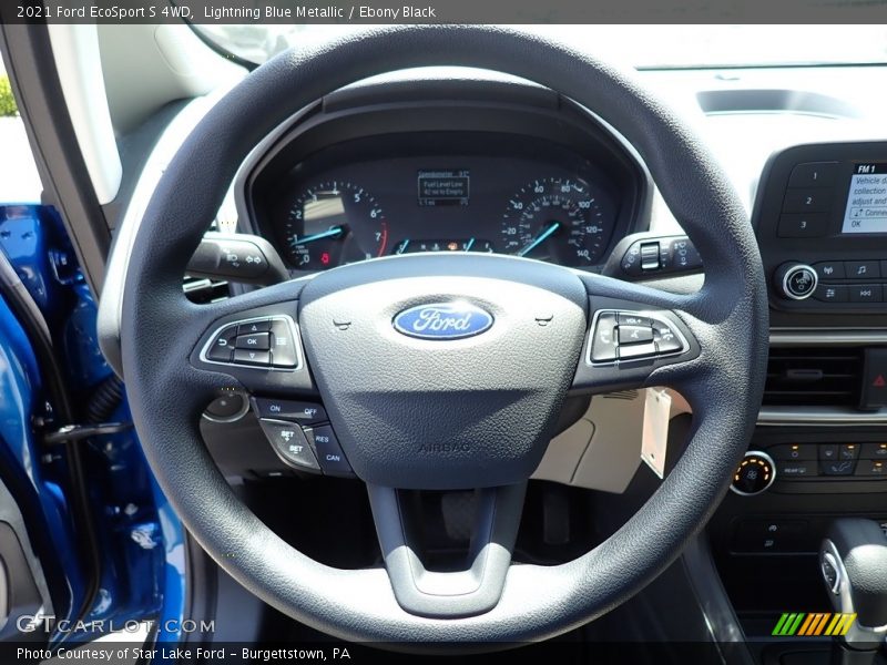 Lightning Blue Metallic / Ebony Black 2021 Ford EcoSport S 4WD