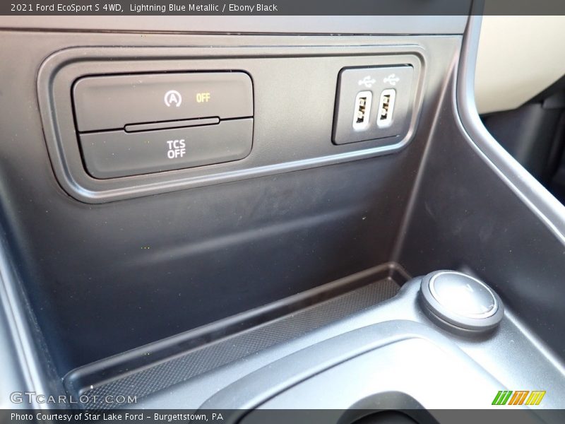 Lightning Blue Metallic / Ebony Black 2021 Ford EcoSport S 4WD