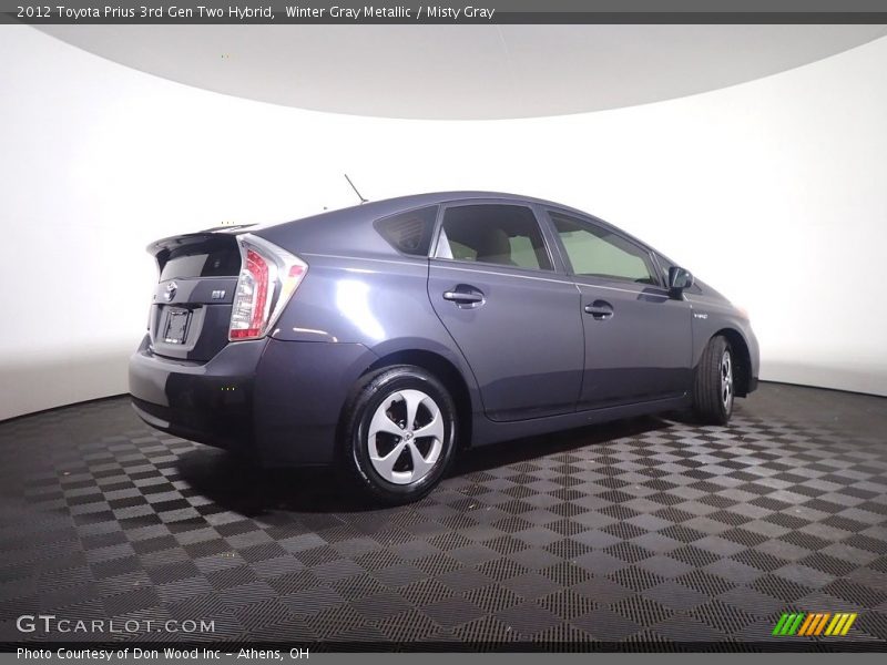 Winter Gray Metallic / Misty Gray 2012 Toyota Prius 3rd Gen Two Hybrid